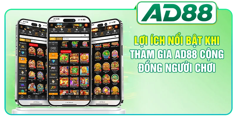 Lợi ích nổi bật khi tham gia AD88 cộng đồng người chơi