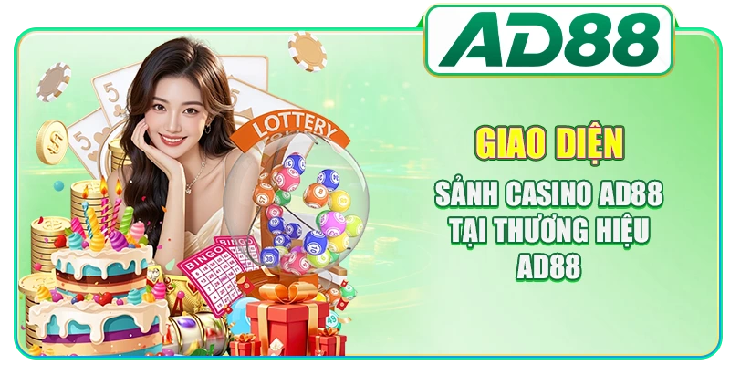 Giao diện sảnh Casino AD88 tại thương hiệu AD88